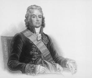 Portrait of Charles-Maurice de Talleyrand-Perigord, Prince de Benevent (1754-1838) (engraving) | Obraz na stenu