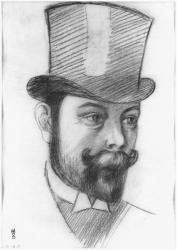 Andre Mellerio, 1899 (chalk) (b/w photo) | Obraz na stenu