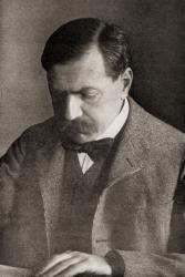 Paul Bourget, 1852-1935. French poet, author and critic. From the book "The Masterpiece Library of Short Stories, French. Volume 5" | Obraz na stenu