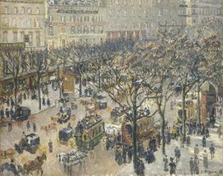 Boulevard des Italiens, Morning, Sunlight, 1897 (oil on canvas) | Obraz na stenu