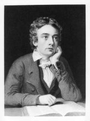 John Keats (1795-1821) (engraving) (b&w photo) (see 114049) | Obraz na stenu
