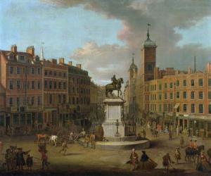 A View of Charing Cross and Northumberland House, 1746 (oil on canvas) | Obraz na stenu