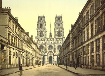 Joan of Arc Street, Orléans, France, c.1890-c.1900 | Obraz na stenu