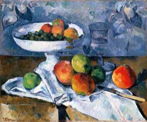 Still Life with Fruit Dish, 1879-80 (oil on canvas) | Obraz na stenu