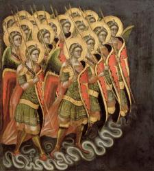 The Heavenly Militia, c.1348-54 (tempera on panel) | Obraz na stenu