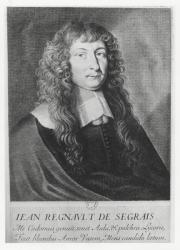 Portrait of Jean Regnault de Segrais (engraving) | Obraz na stenu