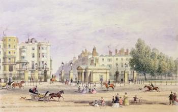 Grosvenor Gate and the New Lodge, 1851 (w/c on paper) | Obraz na stenu