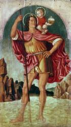St. Christopher (tempera on panel) | Obraz na stenu