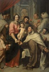 The Virgin of the Carmelites (oil) | Obraz na stenu