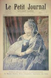 Jubilee of the Queen of England, front cover of 'Le Petit Journal', 27 June 1897 (coloured engraving) (see also 116065) | Obraz na stenu