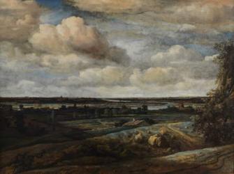 Dutch Panorama Landscape with a River, 1654 (oil on canvas) | Obraz na stenu