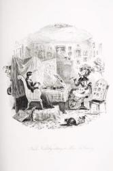 Kate Nickleby sitting to Miss La Creevey, illustration from `Nicholas Nickleby' by Charles Dickens (1812-70) published 1839 (litho) | Obraz na stenu