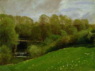 Meadow and Woodland, 1895 (oil on canvas) | Obraz na stenu