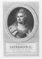 Catherine II of Russia (engraving) | Obraz na stenu