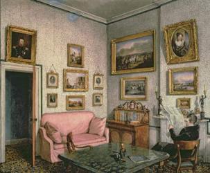Col. Norcliffe's study at Langton Hall, c.1837 | Obraz na stenu