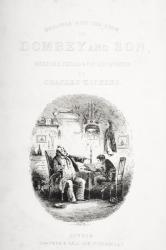 Cover illustration for 'Dombey and Son' by Charles Dickens, first published 1848 (litho) | Obraz na stenu