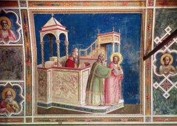 The Expulsion of Joachim from the Temple, c.1305 (fresco) | Obraz na stenu