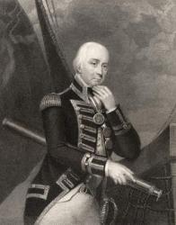 Admiral Lord Cuthbert Collingwood, engraved by W. Finden, from 'National Portrait Gallery, volume III', published c.1835 (litho) | Obraz na stenu