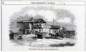 The Swiss Cottage, illustration from 'The Sporting World', 1844 (engraving) | Obraz na stenu