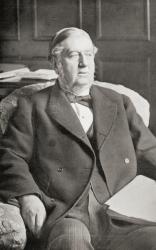 Sir William Harcourt, from 'Gladstone: The Man and the Statesman', by David Williamson, published in 1898 (litho) | Obraz na stenu