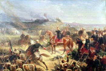Battle of Solferino, 24th June 1859 (oil on canvas) | Obraz na stenu