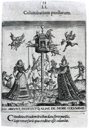 Columbarium puellarum from 'Proscenium vitae humanae Sive Emblematum secularium' by Theodore de Bry, 1627 (engraving) | Obraz na stenu