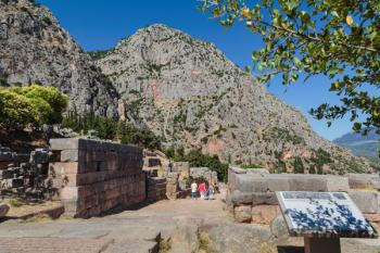 Ancient Delphi, Phocis, Greece. | Obraz na stenu