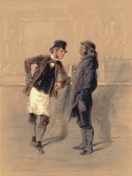 Car Man and Coal Heaver, 1848 (w/c, graphite, pencil & bodycolour on paper) | Obraz na stenu