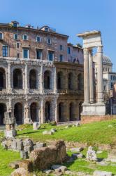 Rome, Italy. Theatre of Marcellus & Temple of Apollo. (photo) | Obraz na stenu