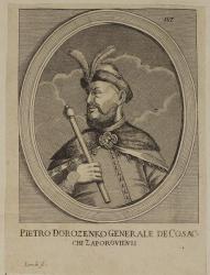 Petro Dorofeyevych Doroshenko, Hetman of Right-bank Ukraine (engraving) | Obraz na stenu