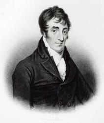 Portrait of John Clare (1793-1864) (engraving) (b/w photo) | Obraz na stenu