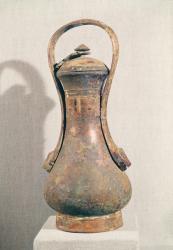 'Yu' wine vessel, from a royal tomb at Anyang, Henan Province, Shang Dynasty, 14th-11th century BC (bronze) | Obraz na stenu