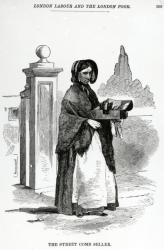The Street Comb Seller, illustration taken from The London Labour and the London Poor by Henry Mayhew, circa 1840 (engraving) | Obraz na stenu