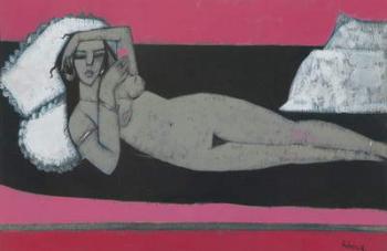Carmena Resting (acrylic on paper) | Obraz na stenu