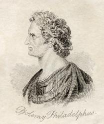 Ptolemy II Philadelphus, from 'Crabb's Historical Dictionary', published 1825 (litho) | Obraz na stenu