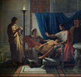 Virgil Reading the Aeneid to Livia, Octavia and Augustus, c.1812 (oil on canvas) | Obraz na stenu