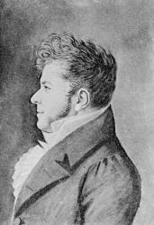 Young Stendhal, c.1815 (engraving) | Obraz na stenu