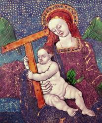 Virgin and Child (enamel) | Obraz na stenu
