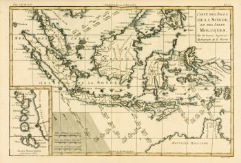 Indonesia and the Philippines, from 'Atlas de Toutes les Parties Connues du Globe Terrestre' by Guillaume Raynal (1713-96) published Geneva, 1780 (coloured engraving) | Obraz na stenu