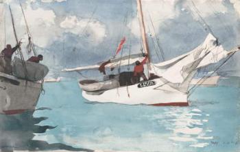 Fishing Boats, Key West, 1903 (w/c and graphite on off-white wove paper) | Obraz na stenu