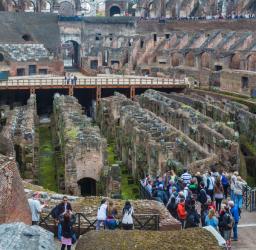 Rome, Italy. Colosseum interior (photo) | Obraz na stenu