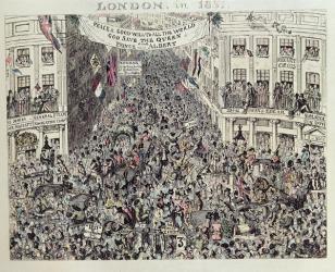 Mayhew's Great Exhibiton, London, 1851 (colour etching) | Obraz na stenu