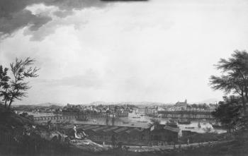 View of Bayonne seen from halfway down the citadel, 1761 (oil on canvas) | Obraz na stenu