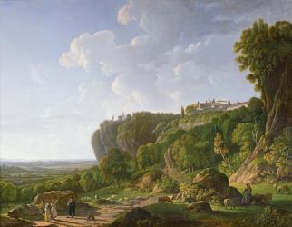 Tivoli and the Roman Campagna along the Appian Way (oil on canvas) | Obraz na stenu