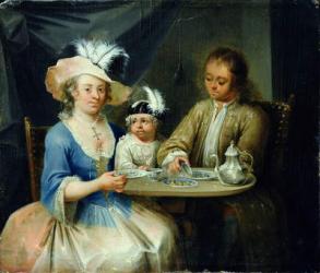 Family Portrait, c.1760 (oil on panel) | Obraz na stenu