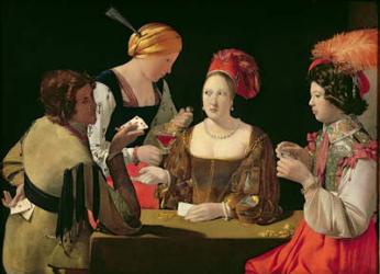 The Cheat with the Ace of Diamonds, c.1635-40 (oil on canvas) (for details see 90054-56) | Obraz na stenu