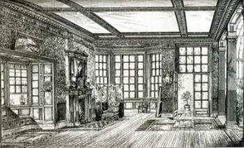 Studio for James Tissot Esquire, Grove End Road, 1874 (litho) (b/w photo) | Obraz na stenu