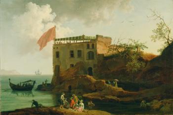 View of Gaiola, c.1770-90 (oil on canvas) | Obraz na stenu