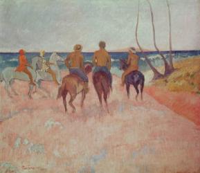 Horseman on the Beach (Hiva Hoa) 1902 (oil on canvas) | Obraz na stenu