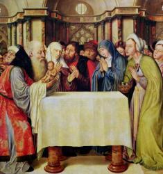 Presentation of Christ in the Temple (oil on panel) | Obraz na stenu
